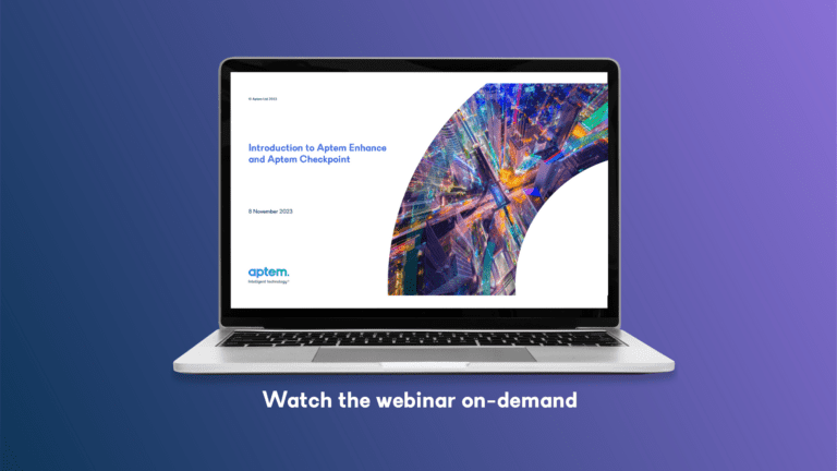 Product launch of Aptem Checkpoint on demand webinar