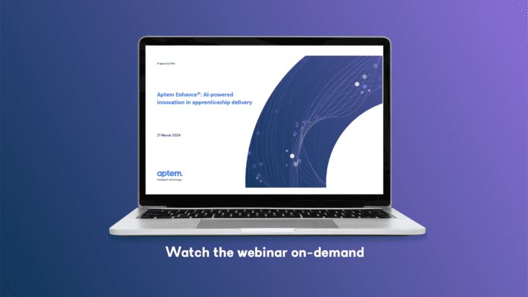 apprenticeship innovation with AI from Aptem