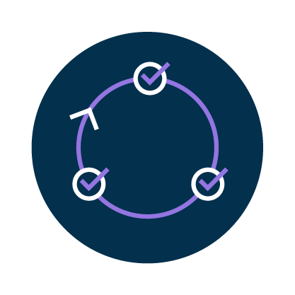 circular vector with ticks and arrow