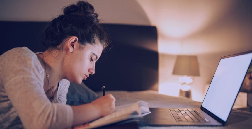student using ai in education