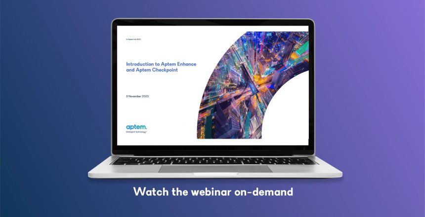 Aptem Checkpoint learner progress webinar screenshot